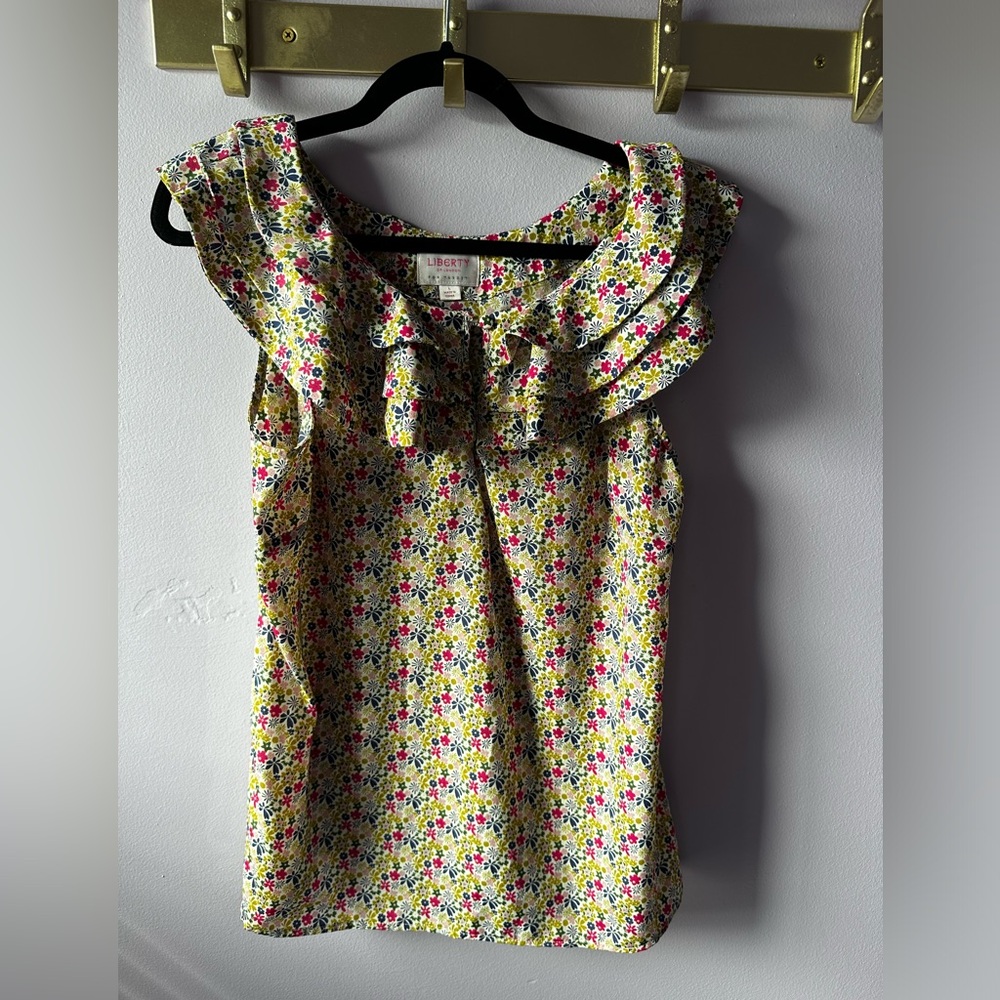Liberty of London for Target Floral Ruffle Top Size L